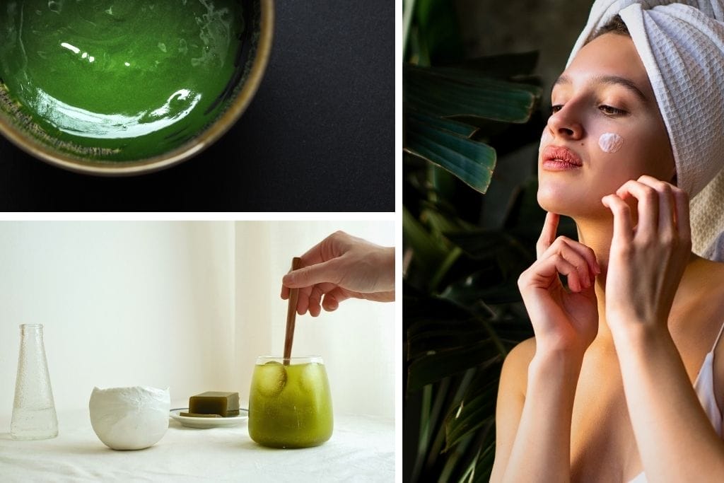 Grüner Tee Hautgesundheit - Matcha Gesichtsmaske und DIY Hautpflege für gesunde Haut