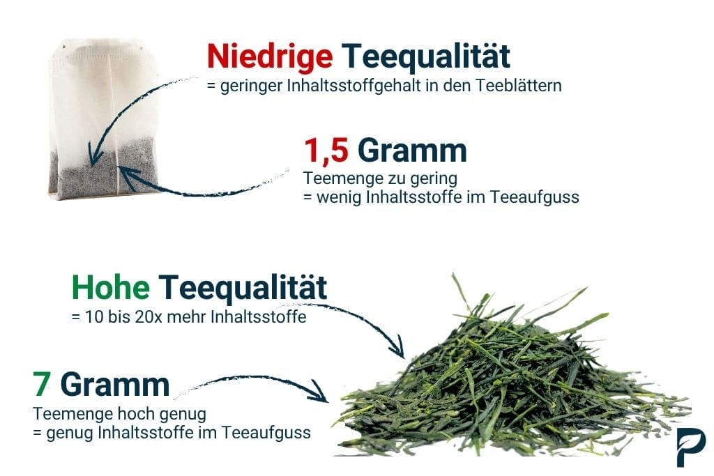 Grüner Tee Zubereitung